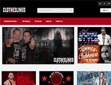 Tablet Screenshot of clotheslined.com